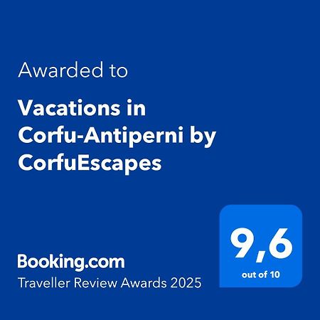 شقة Vacations In Corfu-Antiperni By Corfuescapes Antipernoi المظهر الخارجي الصورة